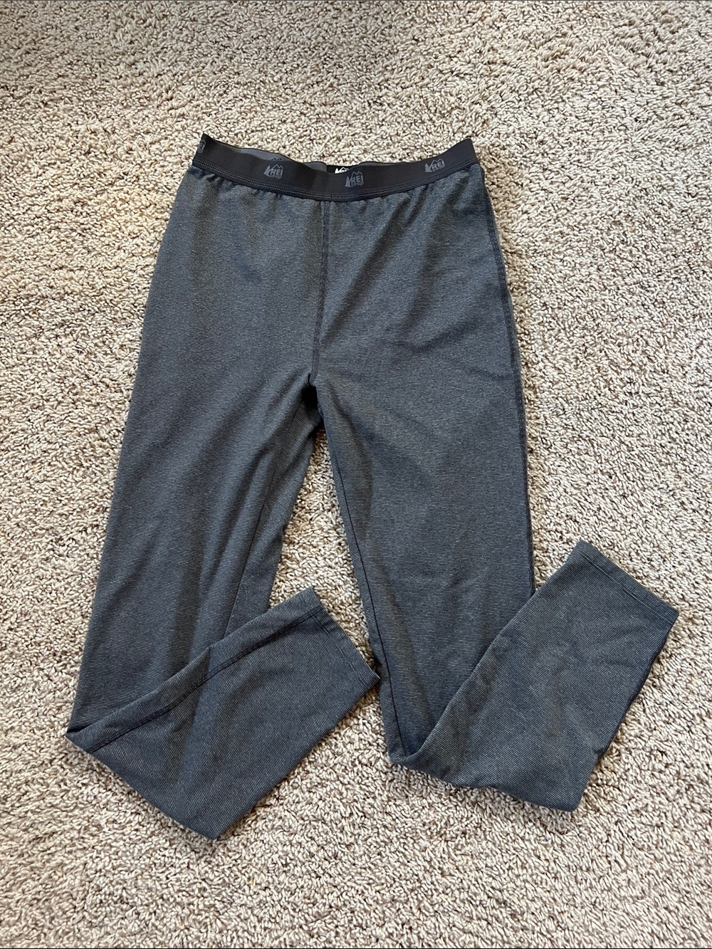 Kids  Gray Thermal Base Layer Pants